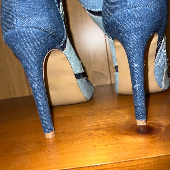 Shoedazzle size 7.5 jean heels - Picture 3 of 5